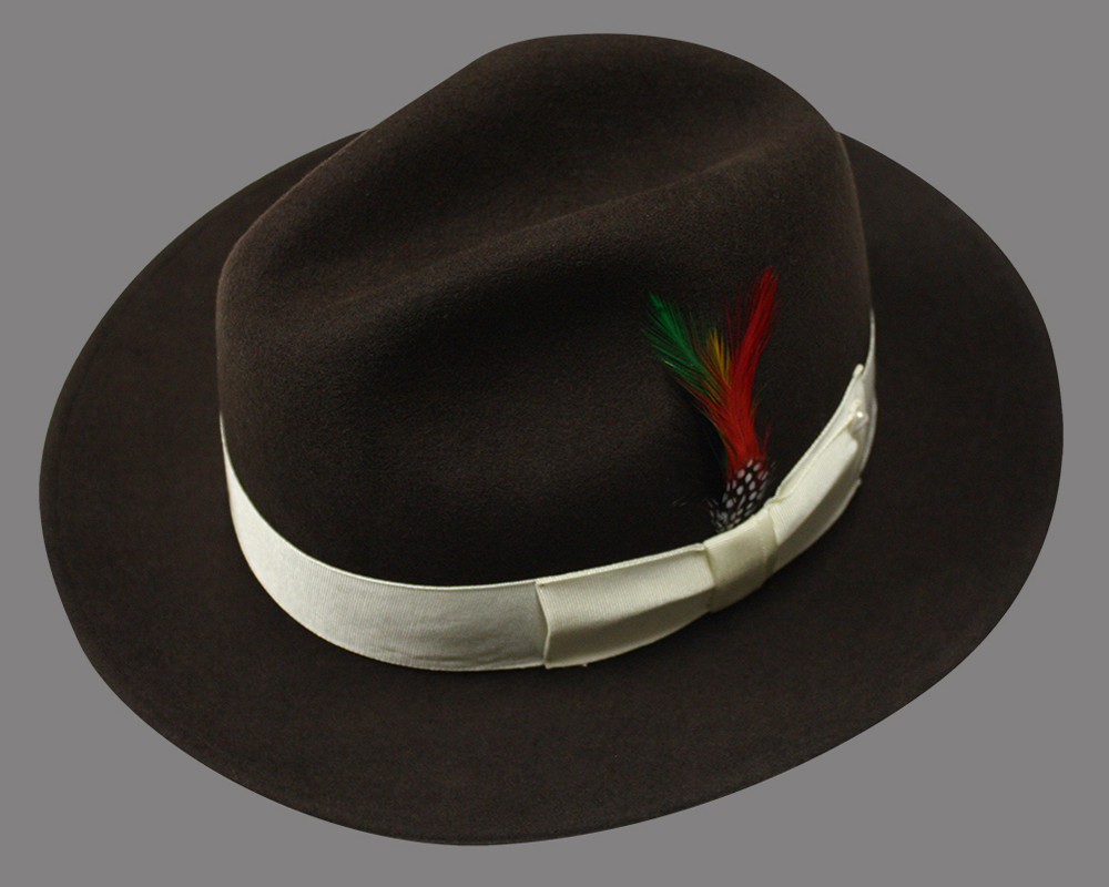 UNTOUCHABLE HAT-FEDORA-BROWN